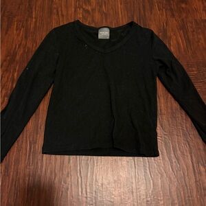 Olivia Rae Black V-Neck Top